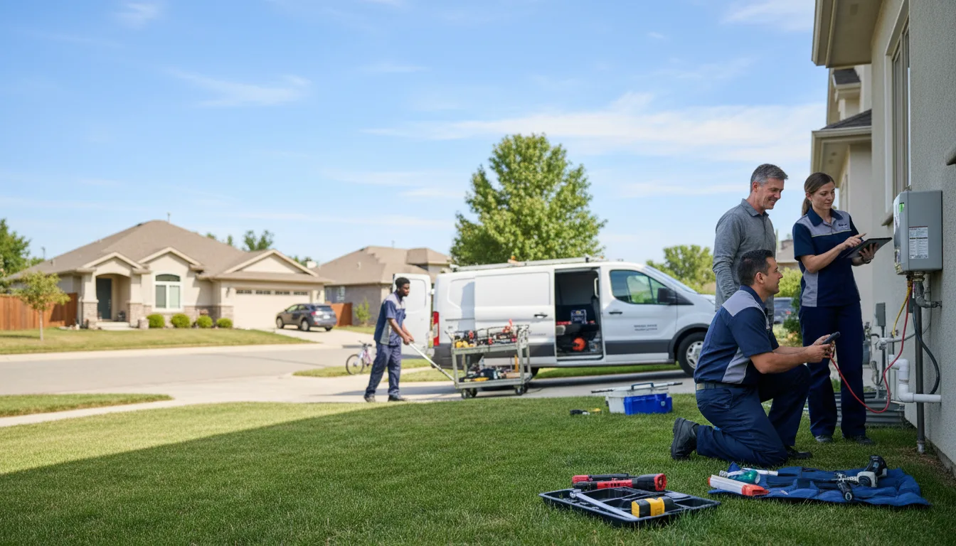 Tankless water heater service in Howe, TX